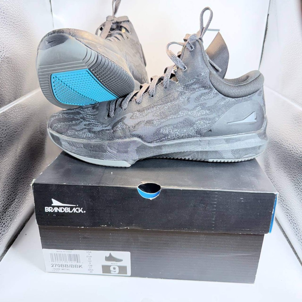 Brandblack Rare Metal Basketball Shoes Mens 9 Black Camo 270BB/BBK Like New